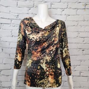 Escada Nanina Cowl Top In Fantasy